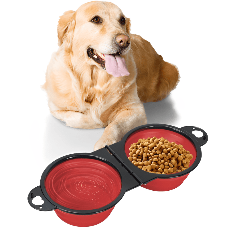 comedouro e bebedouro para cachorro, comedouro portátil para cachorro, bebedouro para cachorro, tigela para cachorro, mundomiauauau, miauauau