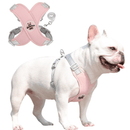 coleira para cachorro, guia peitoral para cachorro, coleira para bulldog, guia peitoral para bulldog, coleira duomm, peitoral para cachorro duomm, coleira para cachorro médio, coleira para cachorro pequeno, mundomiauauau, miauauau, coleira rosa