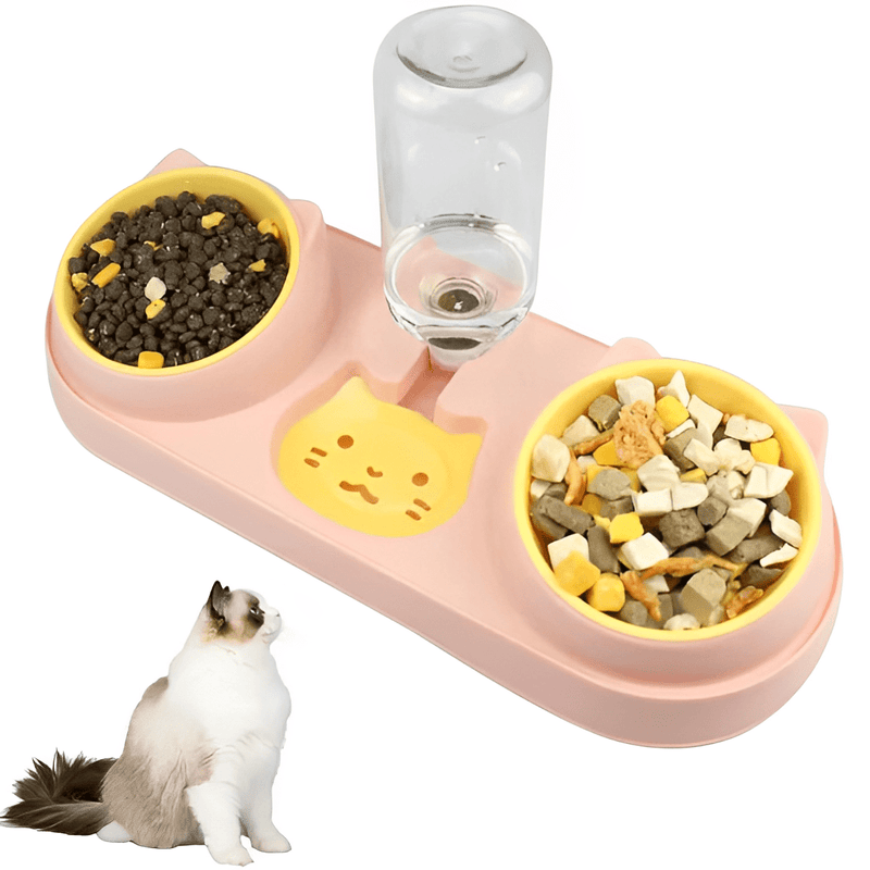 comedouro para gato, bebedouro para gato, comedouro ergonômico para pet, comedouro pet, mundomiauauau, miauauau