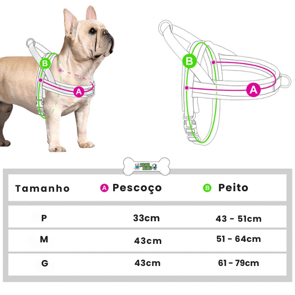 coleira peitoral para cachorro pequeno, coleira peitoral para cachorro médio, coleira para bulldog inglês, mundomiauauau, miauauau