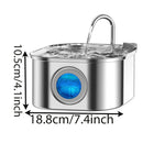 Bebedouro Inteligente para Gatos 3.2L em Aço Inox com Sensor e Janela Transparente