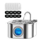 Bebedouro Inteligente para Gatos 3.2L em Aço Inox com Sensor e Janela Transparente
