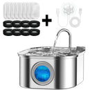Bebedouro Inteligente para Gatos 3.2L em Aço Inox com Sensor e Janela Transparente