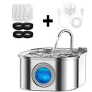 Bebedouro Inteligente para Gatos 3.2L em Aço Inox com Sensor e Janela Transparente