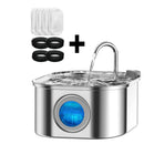 Bebedouro Inteligente para Gatos 3.2L em Aço Inox com Sensor e Janela Transparente