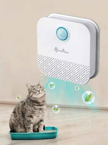 desorizador de ambientes, desorizador para pets, desorizador caixa de areia, purificador de ar pet, desorizador de urina, desorizador de fezes de gato, como tirar cheiro de gato, mundomiauauau, miauauau