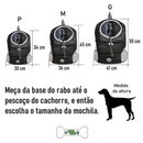 Mochila Canguru para Transporte de Cachorro - mundomiauauau