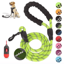 Coleira Guia Forte e Reflexiva 1.5M com Acolchoado Confortável - mundomiauauau