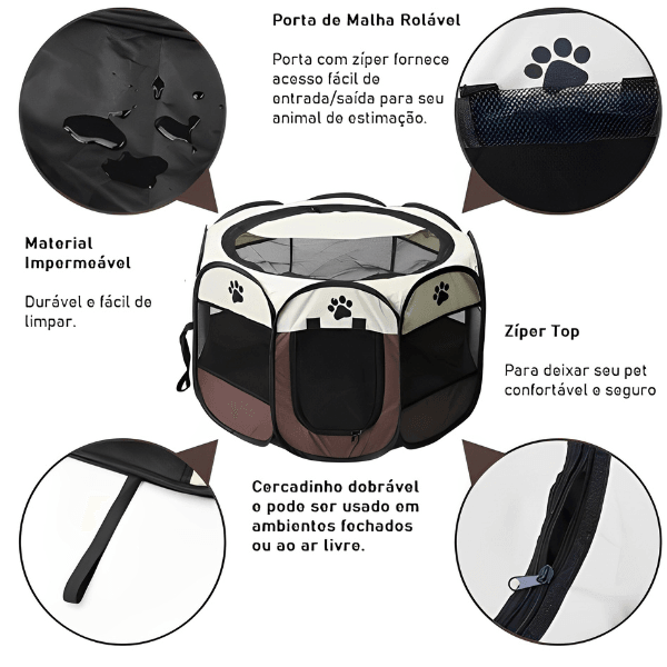 Cercadinho Pet Dobrável SafeDog - mundomiauauau