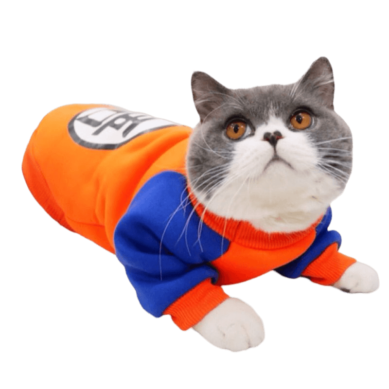 Roupa para Gato - Dragon Ball - mundomiauauau