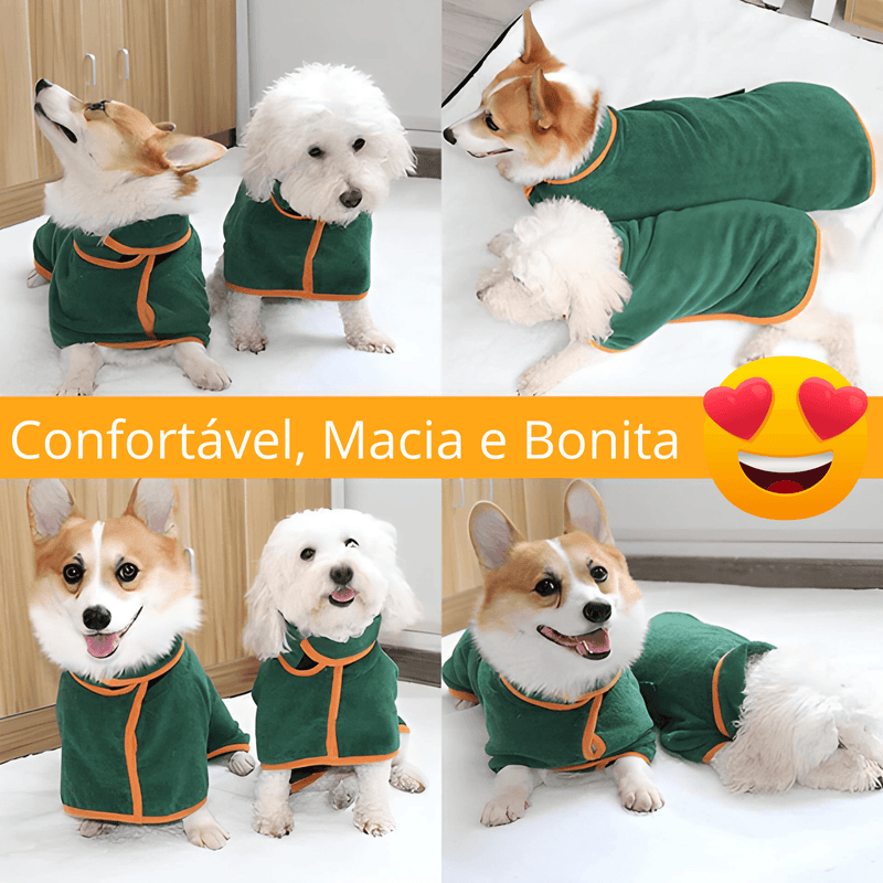 roupão para cães, roupão para cachorro, roupa de frio para cães, roupa de frios para cachorro, miauauau, mundomiauauau