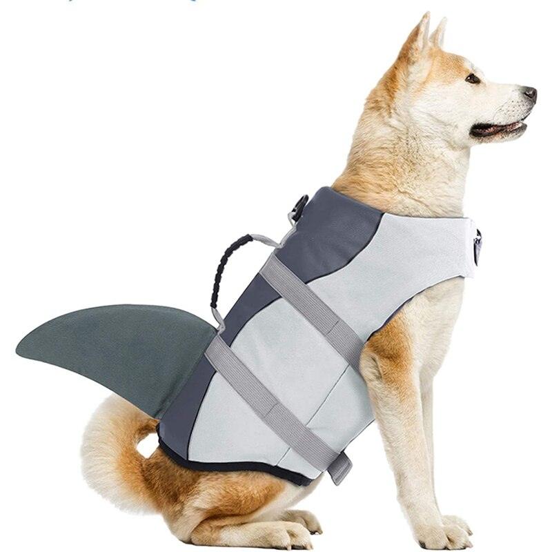 Colete salva-vidas para cachorros - Vest Dog - mundomiauauau