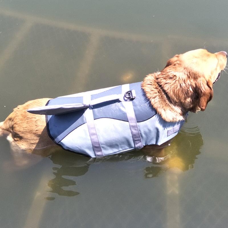 Colete salva-vidas para cachorros - Vest Dog - mundomiauauau