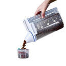 dosador de ração, pet, armazenador de ração pet, armazenador de ração para cachorro, pote de ração pet, recipiente para armazenar ração, recipiente hermético para ração, mundo miauauau, miauauau